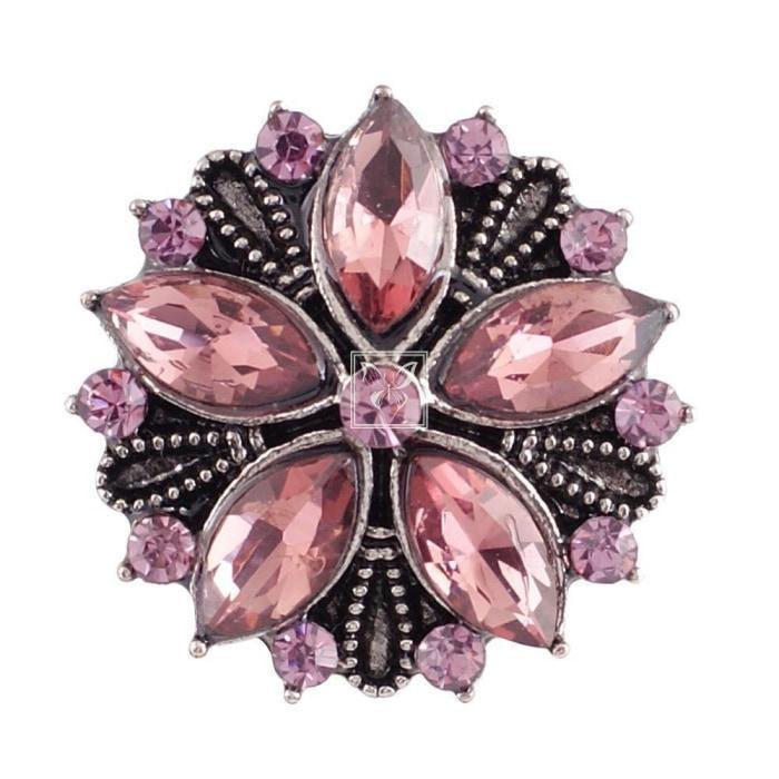 Rose Crystal Daisy Snap